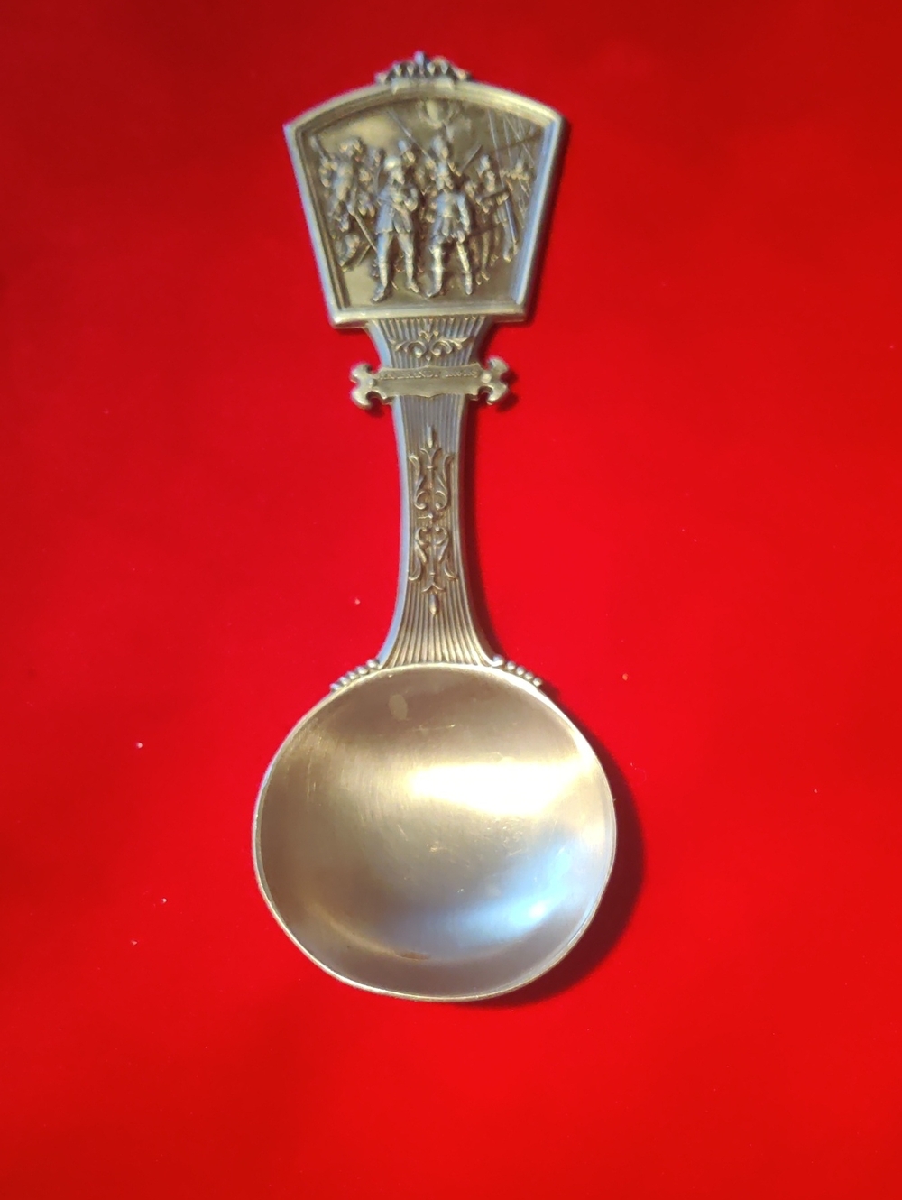 VTG WMF Zinn Pewter Collector Spoon honoring the Dutch Master Painter Rembrandt